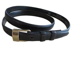 Vintage TEX TAN Black Belt Textured Cowhide Leather Size 38 USA Made